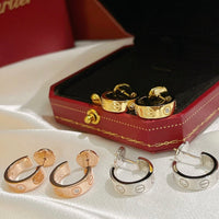 [Plus Jewelry]LOVE EARRINGS 5.7MM 2 DIAMONDS