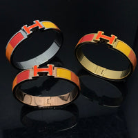[Plus Jewelry]H BRACELET ORANGE RAINBOW CERAMIC
