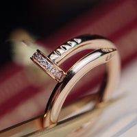 [Plus Jewelry]JUSTE RING 2.65MM PINK GOLD DIAMOND