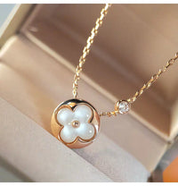 [Plus Jewelry]SUN MOP GOLD 1 DIAMOND NECKLACE