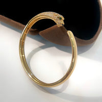 [Plus Jewelry]PANTHERE GOLD DIAMOND OPEN BRACELET