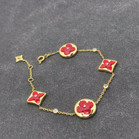 [Plus Jewelry]STAR AND SUN CARNELIAN 4 MOTIFS 3 DIAMONDS