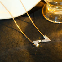 [Plus Jewelry]VOLT SILVER DIAMOND PEDANT NECKLACE