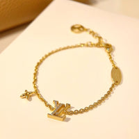 [Plus Jewelry]LOGO STAR MOTIF GOLD BRACELET