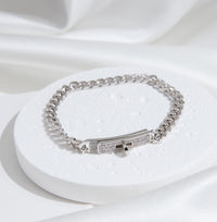 [Plus Jewelry]KELLY CHAIN SILVER DIAMOND BRACELET