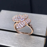 [Plus Jewelry]BUTTERFLY PINK GOLD DIAMOND RING