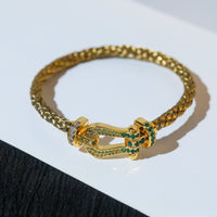 [Plus Jewelry]FORCE 10 GOLD GREEN DIAMOND PAVED