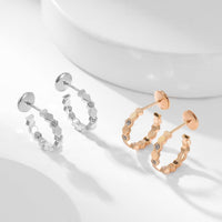 [Plus Jewelry]BEE LOVE DIAMOND HOOP EARRINGS