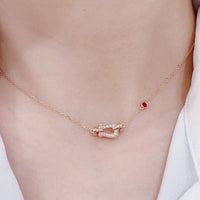 [Plus Jewelry]FORCE 10 DIAMOND PINK GOLD NECKLACE