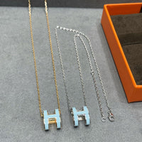 [Plus Jewelry]POP H SKY BLUE NECKLACE