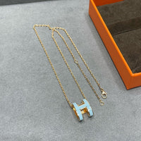 [Plus Jewelry]POP H SKY BLUE NECKLACE
