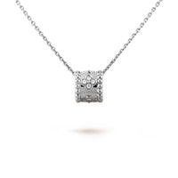 [Plus Jewelry]PERLEE PEDANT SIVLER DIAMOND NECKLACE