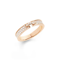 [Plus Jewelry]ALLIANCE LIENS VIDENCE PAVED DIAMOND 4MM RING
