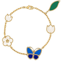 [Plus Jewelry]LUCKY SPRING BUTTERFLY 5 MOTIF BRACELET