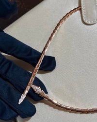 [Plus Jewelry]SERPENTI VIPER SERIES ROSE GOLD SNAKE NECKLACE
