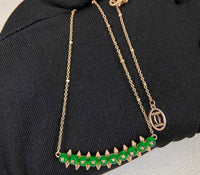 [Plus Jewelry]CLASH COLLECTION AGATE CHALCEDONY STUD NECKLACE