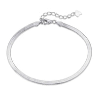 [Plus Jewelry]Flat Snake Bone Chain Blade Necklace