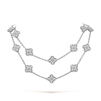 [Plus Jewelry]CLOVER 20 MOTIFS DIAMOND SILVER