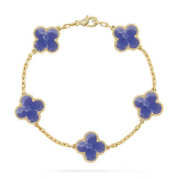 [Plus Jewelry]CLOVER 5 MOTIF BLUE VEINS BRACELET COLLECTION