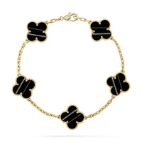 [Plus Jewelry] CLOVER 5 MOTIF PULSAR STONE BRACELET COLLECTION