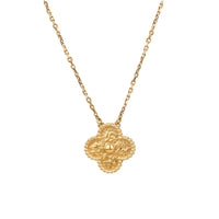 [Plus Jewelry]CLOVER 15MM  BRONZING NECKLACE