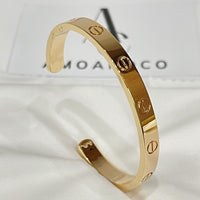 [Plus Jewelry]LOVE BRACELET 6.1MM OPEN CUFF