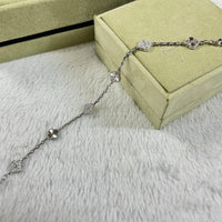 [Plus Jewelry]CLOVER 6 MOTIF DIAMOND LASER BRACELET