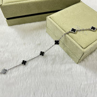 [Plus Jewelry]CLOVER 6 MOTIF  ONYXS BRACELET