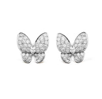 [Plus Jewelry]BUTTERFLY ALL DIAMOND EARRINGS