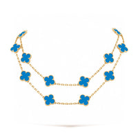 [Plus Jewelry]CLOVER 20 MOTIFS TURQUOISE GOLD