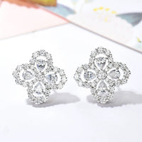 [Plus Jewelry]LOOP EARRINGS FULL MOTIF DIAMOND 16MM