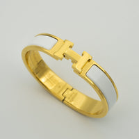 [Plus Jewelry]H WHITE BRACELET