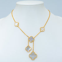 [Plus Jewelry]CLOVER MOTHER OF PEARL NECKLACE 6 MOTIF