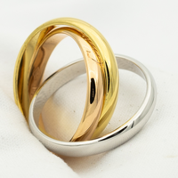 [Plus Jewelry]TRINITY RING GOLD PINK GOLD SILVER