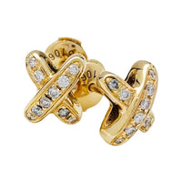 [Plus Jewelry]JEUX DE GOLD DIAMOND EARRINGS