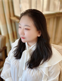 [Plus Jewelry]STAR BLOSSOM STUD EARRINGS PINK GOLD DIAMONDS