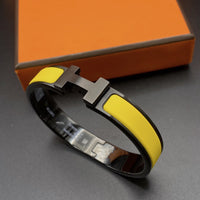 [Plus Jewelry]CLIC HM SO BLACK YELLOW BRACELET