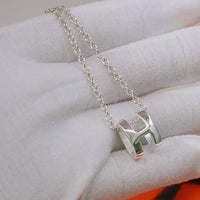 [Plus Jewelry]HM NECKLACE H LETTER OVAL SERIES