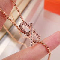 [Plus Jewelry]HM FIRE PIG NOSE NECKLACE TRENDY STREET