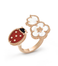 [Plus Jewelry]LUCKY 3 MOTIF ROSE GOLD RING