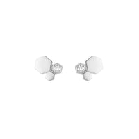 [Plus Jewelry]BEE LOVE SILVER DIAMOND EARRINGS