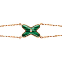 [Plus Jewelry]JEUX BRACELET MALACHITE PINK GOLD 1 DIAMOND