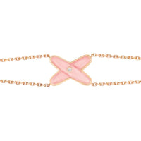 [Plus Jewelry]JEUX BRACELET PINK MOP PINK GOLD 1 DIAMOND