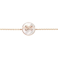 [Plus Jewelry]JEUX DE BRACELET MOP PINK GOLD DIAMONDS