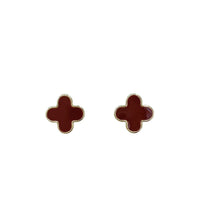 [Plus Jewelry]Unique Red Stone Earrings