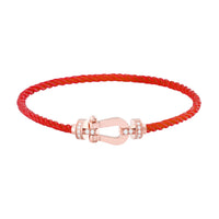 [Plus Jewelry]FORCE 10 HALF DIAMOND PINK GOLD RED CORDERI LARGE AND MEDIUM MODEL