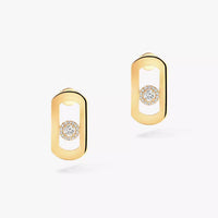 [Plus Jewelry]So Move Diamond Earrings in Yellow Gold