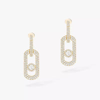 [Plus Jewelry]So Move XL Pave_-Set Diamond Pendant Earrings