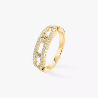 [Plus Jewelry] Baby Move Gold Diamond Pave_ Ring