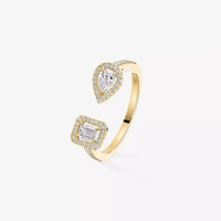 [Plus Jewelry]My Twin Toi Gold Diamond Ring